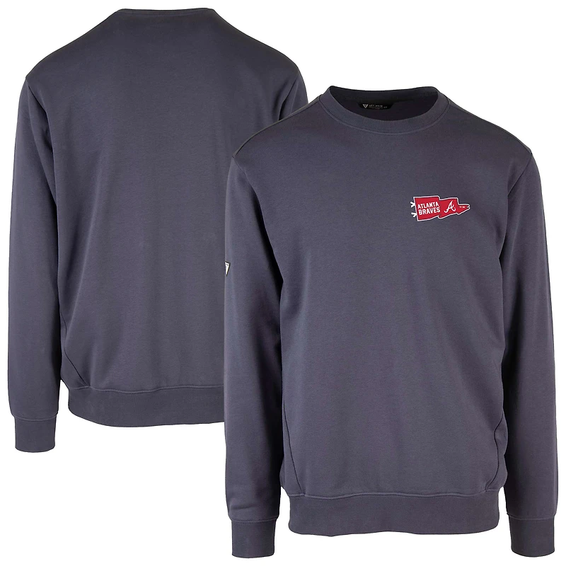 Sweat-shirt à capuche bleu marine Atlanta Braves Zane Rafters pour homme