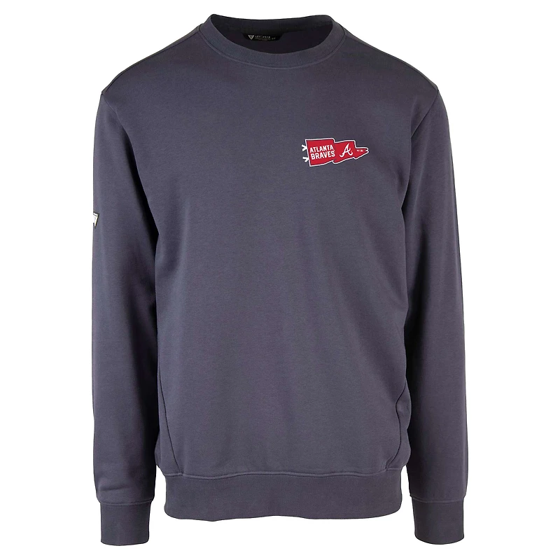 Sweat-shirt à capuche bleu marine Atlanta Braves Zane Rafters pour homme