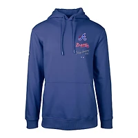 Men's Levelwear White Atlanta Braves City Connect Podium Baseline Pullover Hoodie