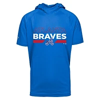 T-shirt à capuche manches courtes pour homme Royal Atlanta Braves City Connect Relay No Hitter