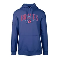 Men's Levelwear Royal Atlanta Braves Cooperstown Collection Podium Retro Pullover Hoodie