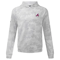 Sweat à capuche Blender Insignia 2.0 blanc Atlanta Braves pour homme Levelwear