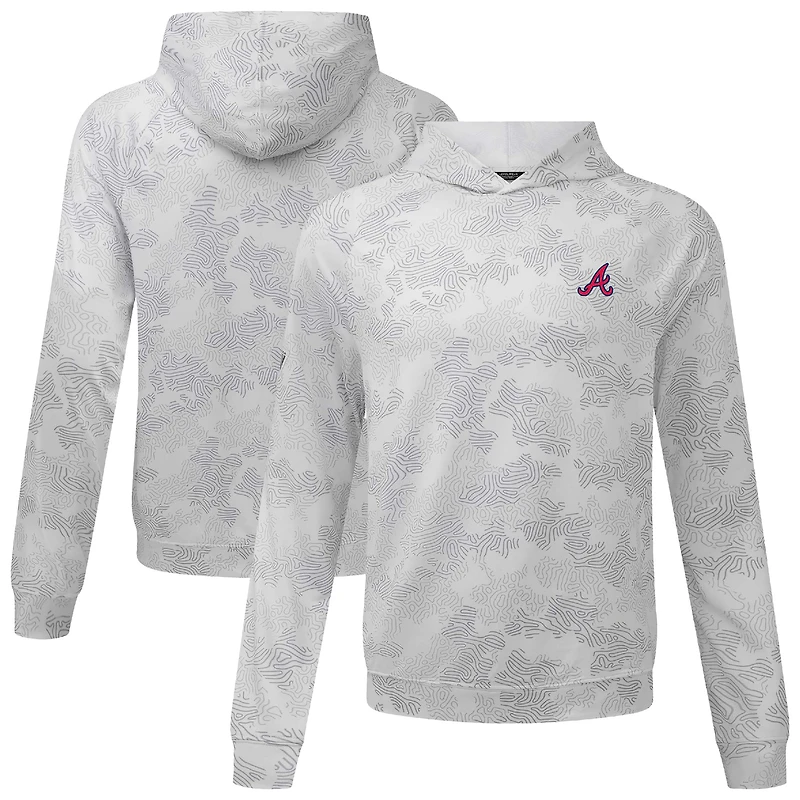 Men's Levelwear White Atlanta Braves Blender Insignia 2.0 Hoodie