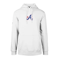 Men's Levelwear White Atlanta Braves City Connect Podium Core Logo Pullover Hoodie
