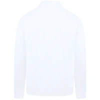 Sweat-shirt à fermeture éclair quart de tour Murray blanc la collection Cooperstown des Braves d'Atlanta pour homme