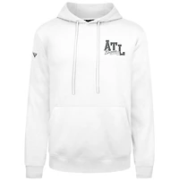 Men's Levelwear Gray Atlanta Braves Podium Valiant Pullover Hoodie