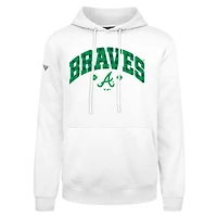 Men's Levelwear Atlanta Braves St. Patrick's Day Podium Plaid Pullover Hoodie