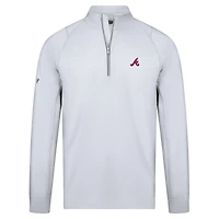Haut à enfiler glissière quart de tour Theory Insignia 2.0 des Braves d'Atlanta pour homme Levelwear blanc