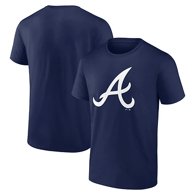 Men's Logo Athletic Navy Atlanta Braves Official T-Shirt