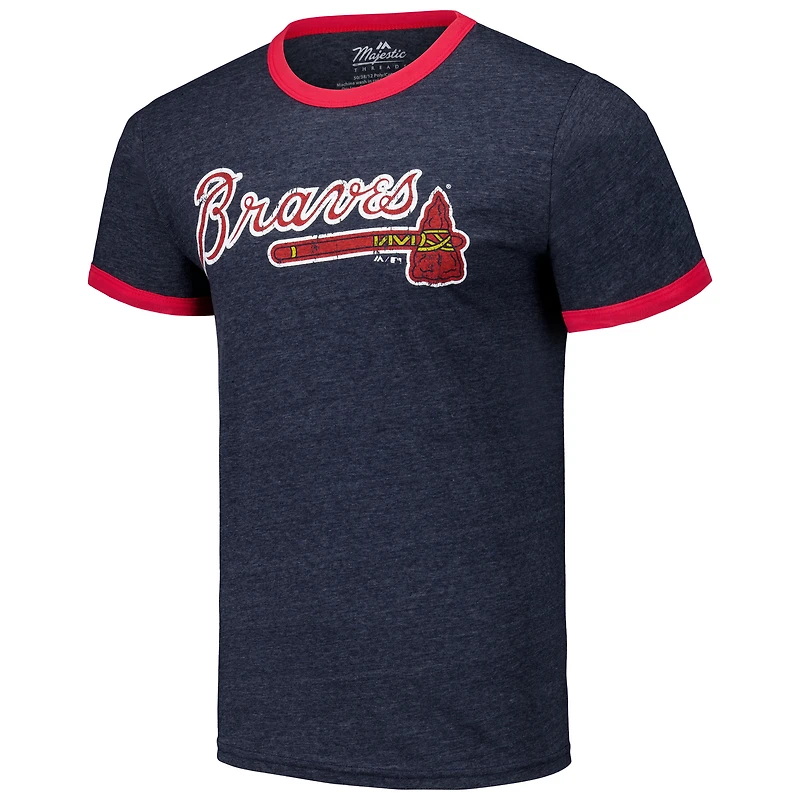V106772 BRAVES T-shirt à sonnerie contrastée tri-mélange pour hommes TEEMENSCR T0608E626 #1