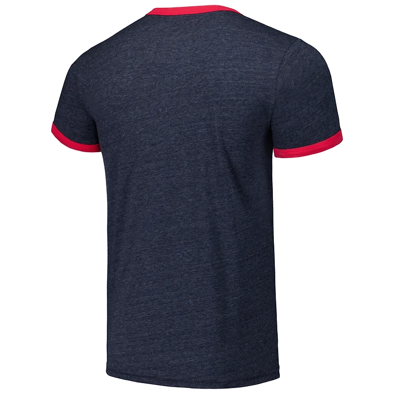 V106772 BRAVES T-shirt à sonnerie contrastée tri-mélange pour hommes TEEMENSCR T0608E626 #1