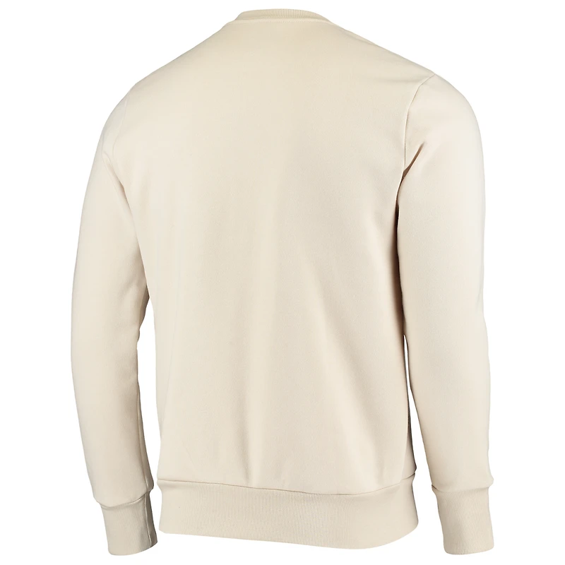 Majestic Threads Oatmeal Atlanta Braves Sweat-shirt en molleton pour homme