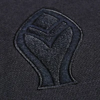 Men's Mitchell & Ness  Black Atlanta Braves Phantom Fleece Crewneck Sweatshirt