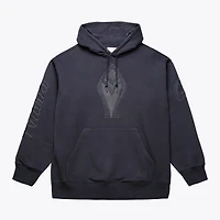 Men's Mitchell & Ness Black Atlanta Braves Phantom Fleece Hoodie