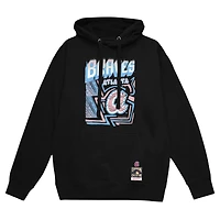 Sweat à capuche noir Mitchell & Ness Atlanta Braves Sidewalk Sketch pour homme
