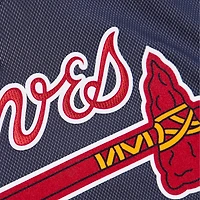 Maillot d'entraînement au bâton Mitchell & Ness Chipper Jones pour hommes, bleu marine, Atlanta Braves, collection Cooperstown 2007