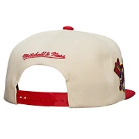 Casquette Snapback Speed ​​Zone des Atlanta Braves de la collection Cooperstown de Mitchell & Ness pour hommes, crème