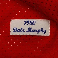 Men's Mitchell & Ness Dale Murphy Red Atlanta Braves 1980 Authentic Cooperstown Collection Mesh Batting Practice Jersey