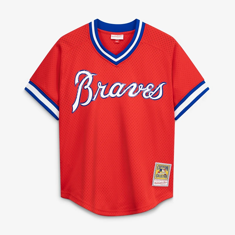 Men's Mitchell & Ness Dale Murphy Red Atlanta Braves Cooperstown Collection Mesh Batting Practice  Jersey