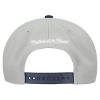 Casquette snapback basique Mitchell & Ness grise des Braves d'Atlanta pour homme