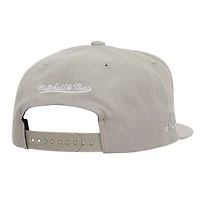Casquette Snapback Atlanta Braves grise Mitchell & Ness pour homme