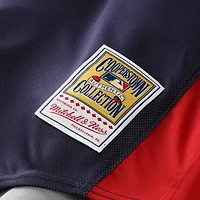 Maillot d'entraînement authentique Mitchell & Ness John Smoltz bleu marine des Braves d'Atlanta pour homme