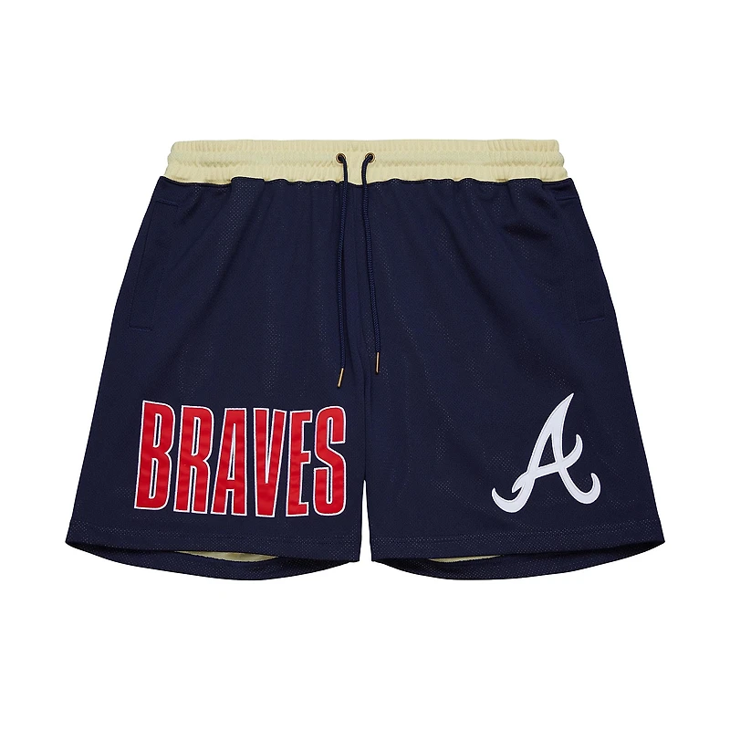 Men's Mitchell & Ness Navy Atlanta Braves OG 2.0 Fashion Shorts