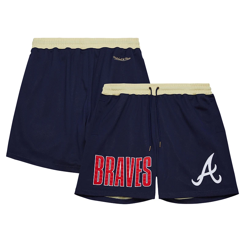 Men's Mitchell & Ness Navy Atlanta Braves OG 2.0 Fashion Shorts