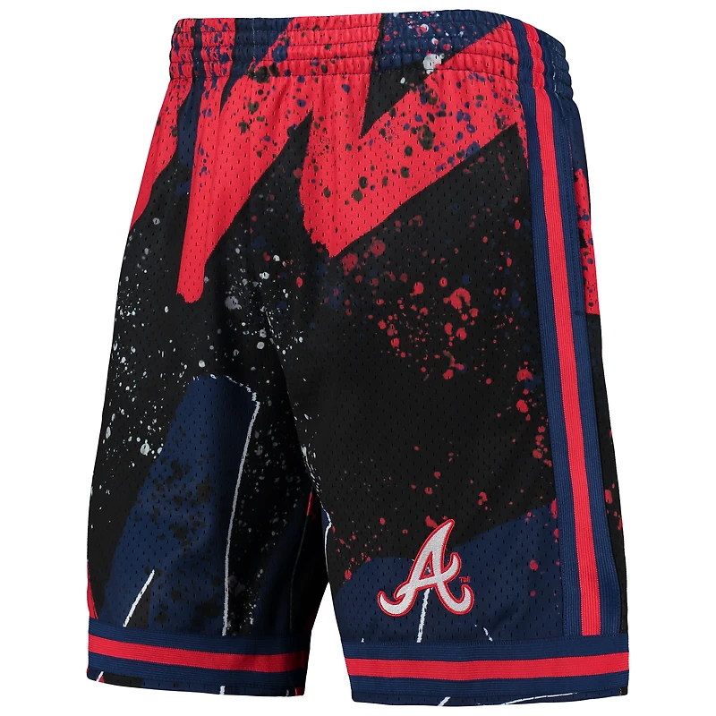 Short Atlanta Braves Hyper Hoops rouge pour homme Mitchell & Ness