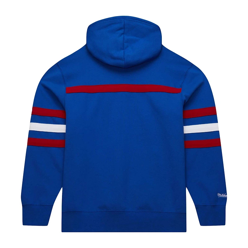 Men's Mitchell & Ness Royal Atlanta Braves Head Coach Pullover Hoodie