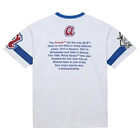 T-shirt blanc Mitchell & Ness pour homme, collection Cooperstown