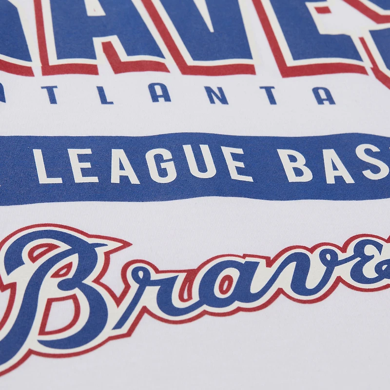 T-shirt blanc Mitchell & Ness pour homme, collection Cooperstown