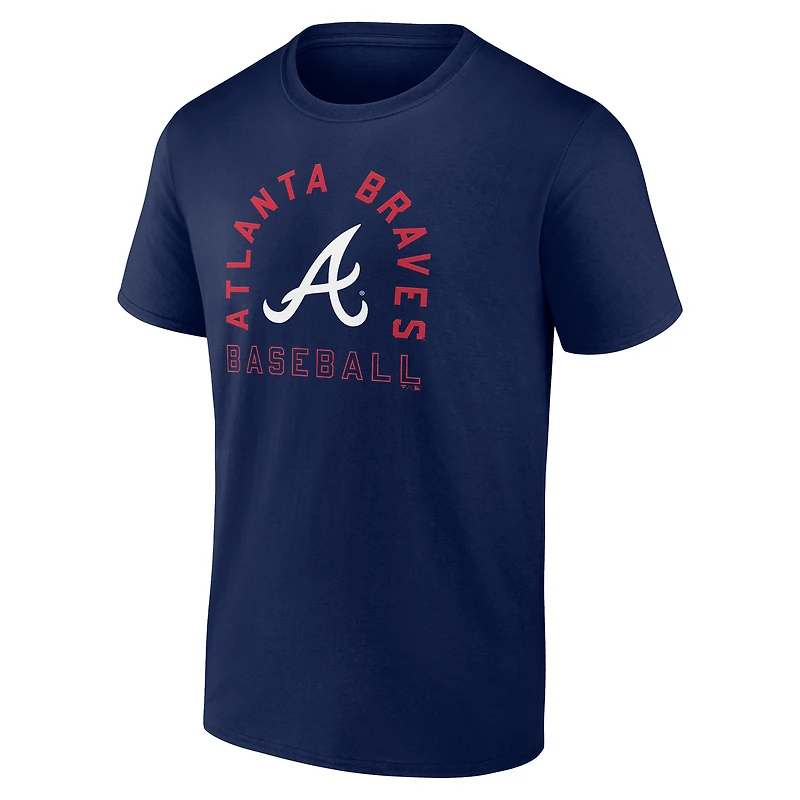 T-shirt bleu marine City Arch des Braves d'Atlanta pour homme