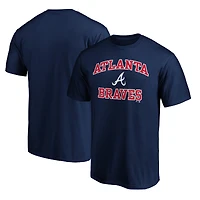 Men's  Charcoal Atlanta Braves Heart & Soul T-Shirt