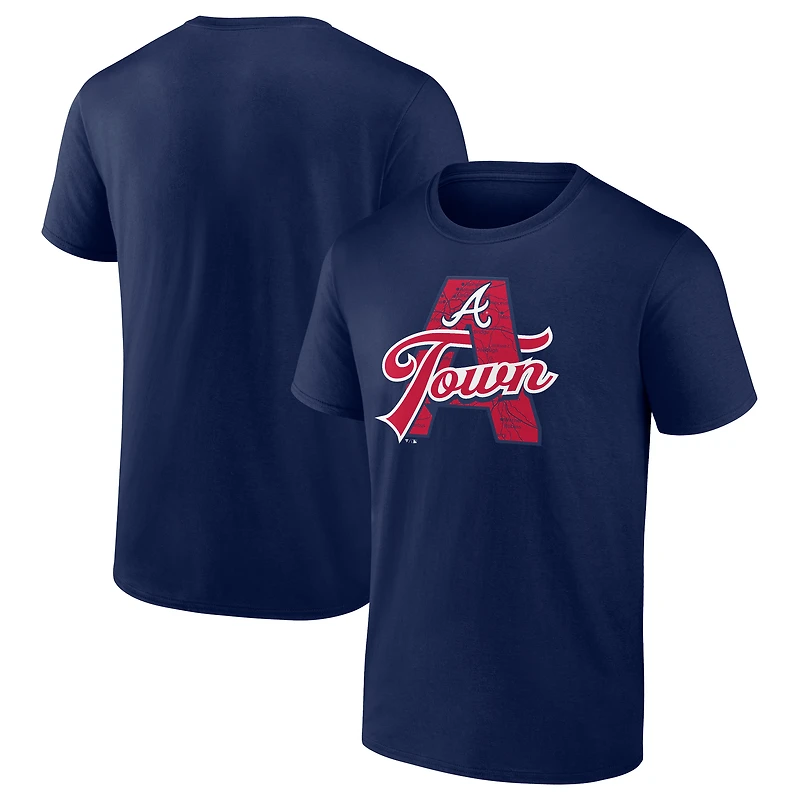 Men's  Navy Atlanta Braves Hometown Graphic T-Shirt