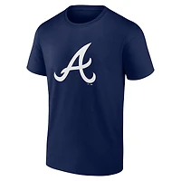 T-shirt bleu marine pour homme avec nom et numéro Jackie Robinson Day des Braves d'Atlanta