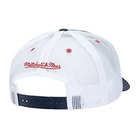 Men's   Navy Atlanta Braves Sideline Trucker Adjustable Hat
