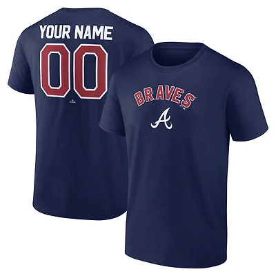 Men's Navy Atlanta Braves Winning Streak Custom T-Shirt