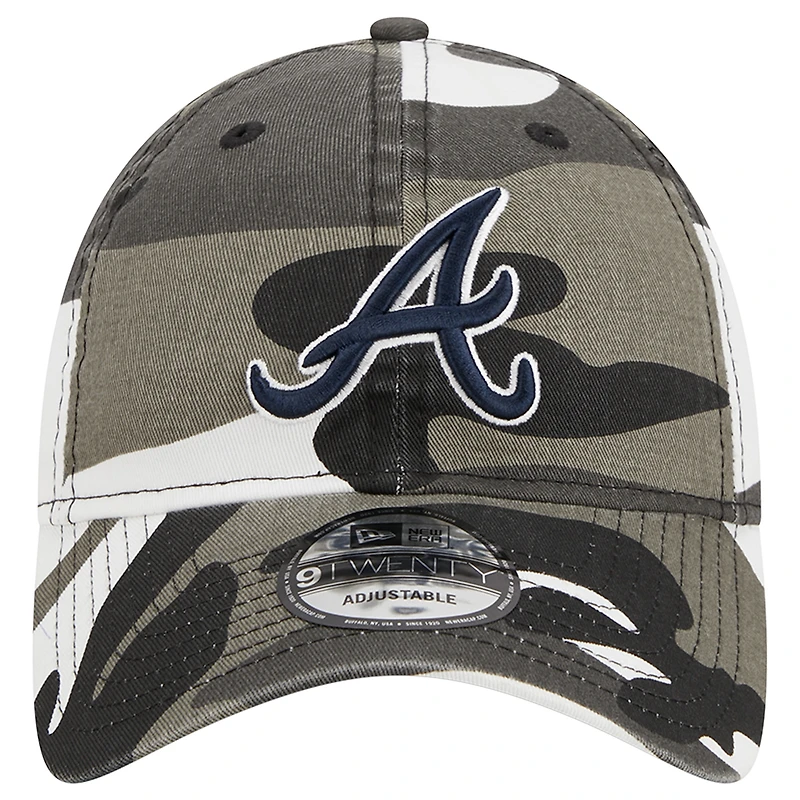 Casquette ajustable 9TWENTY camouflage foncé Atlanta Braves New Era pour hommes