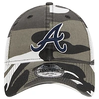 Casquette ajustable 9TWENTY camouflage foncé Atlanta Braves New Era pour hommes