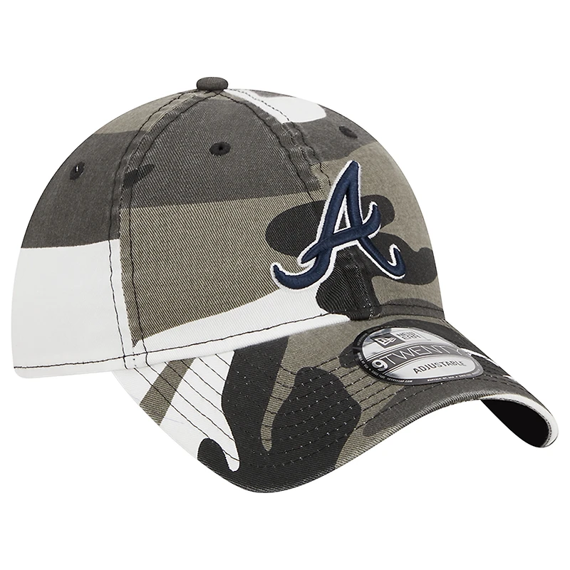 Casquette ajustable 9TWENTY camouflage foncé Atlanta Braves New Era pour hommes