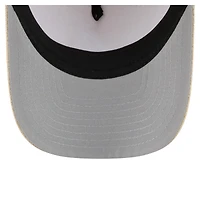 Men's New Era Beige Atlanta Braves Cotton Weave M-Crown A-Frame 9FORTY Adjustable Hat