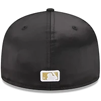 Casquette ajustée 59FIFTY Day Gold Leaf des Braves d'Atlanta 2025 New Era pour homme, noire
