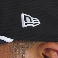 Men's New Era Black Atlanta Braves 2025 MLB Speedway Classic Fashion Pack A-Frame 9FIFTY Snapback Hat