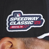 Men's New Era Black Atlanta Braves 2025 MLB Speedway Classic Fashion Pack A-Frame 9FIFTY Snapback Hat