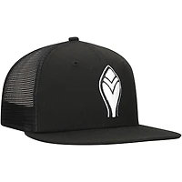 Men's New Era Black Atlanta Braves 59FIFTY Trucker Fitted Hat