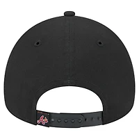 Men's New Era Black Atlanta Braves 9FORTY A-Frame Adjustable Hat