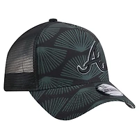 Casquette ajustable A-Frame Trucker 9FORTY Atlanta Braves noire New Era pour homme