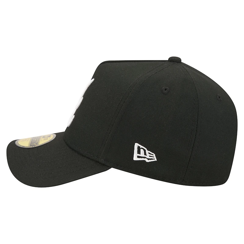 Men's New Era  Black Atlanta Braves A-Frame 59FORTY Fitted Hat