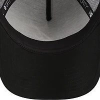 Men's New Era Black Atlanta Braves A-Frame 9FORTY Trucker Adjustable Hat